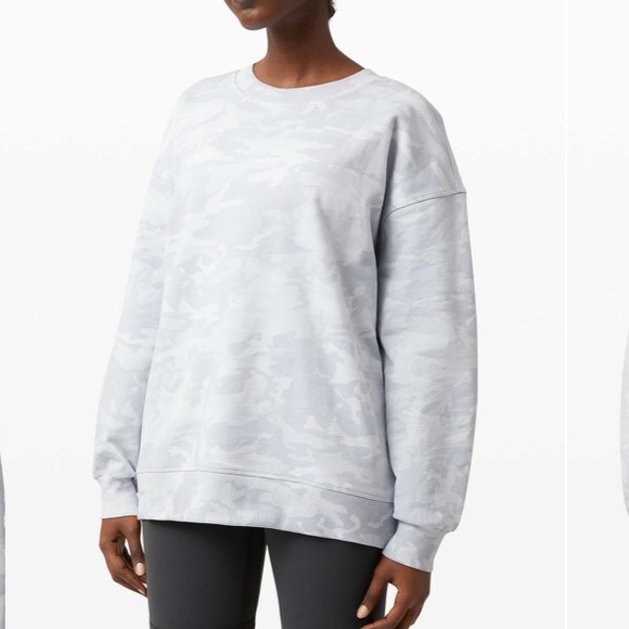lululemon athletica Sweaters - ❗️SOLD❗️2020 Lululemon Grey Camouflage LS Perfectly Crew Sweatshirt Si…